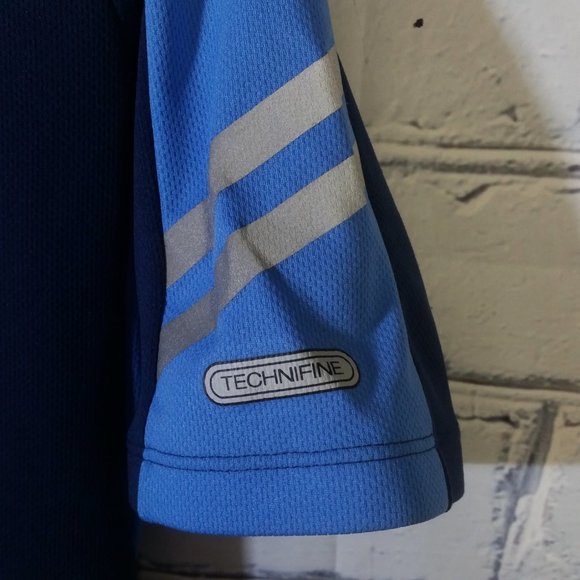 Cycling Biking Jersey S/S 1/4 Zip Navy Colorblock - Picture 5 of 6